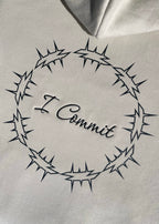 Embroidered and Printed Last Words of Christ Hoodies