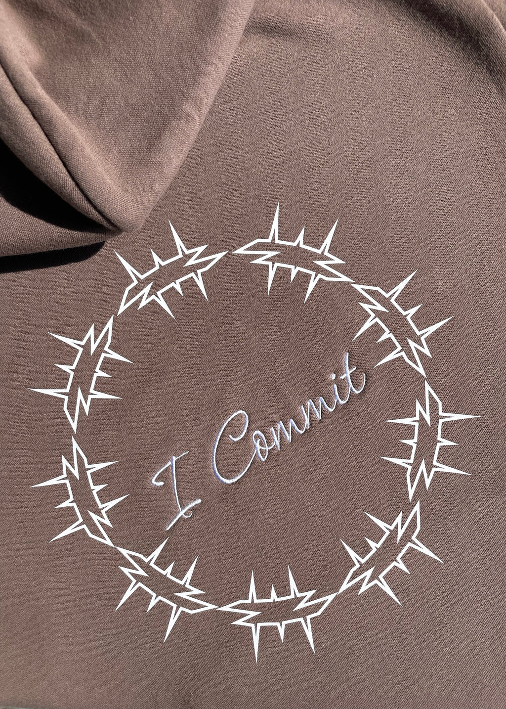 Embroidered and Printed Last Words of Christ Hoodies