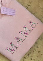 Embroidered Floral Mama Crewneck