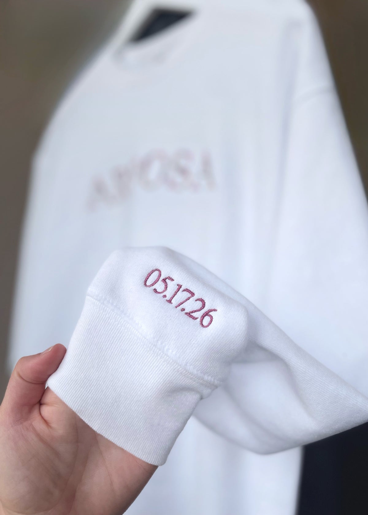 Embroidered Floral Aroosa [Bride] Crewneck