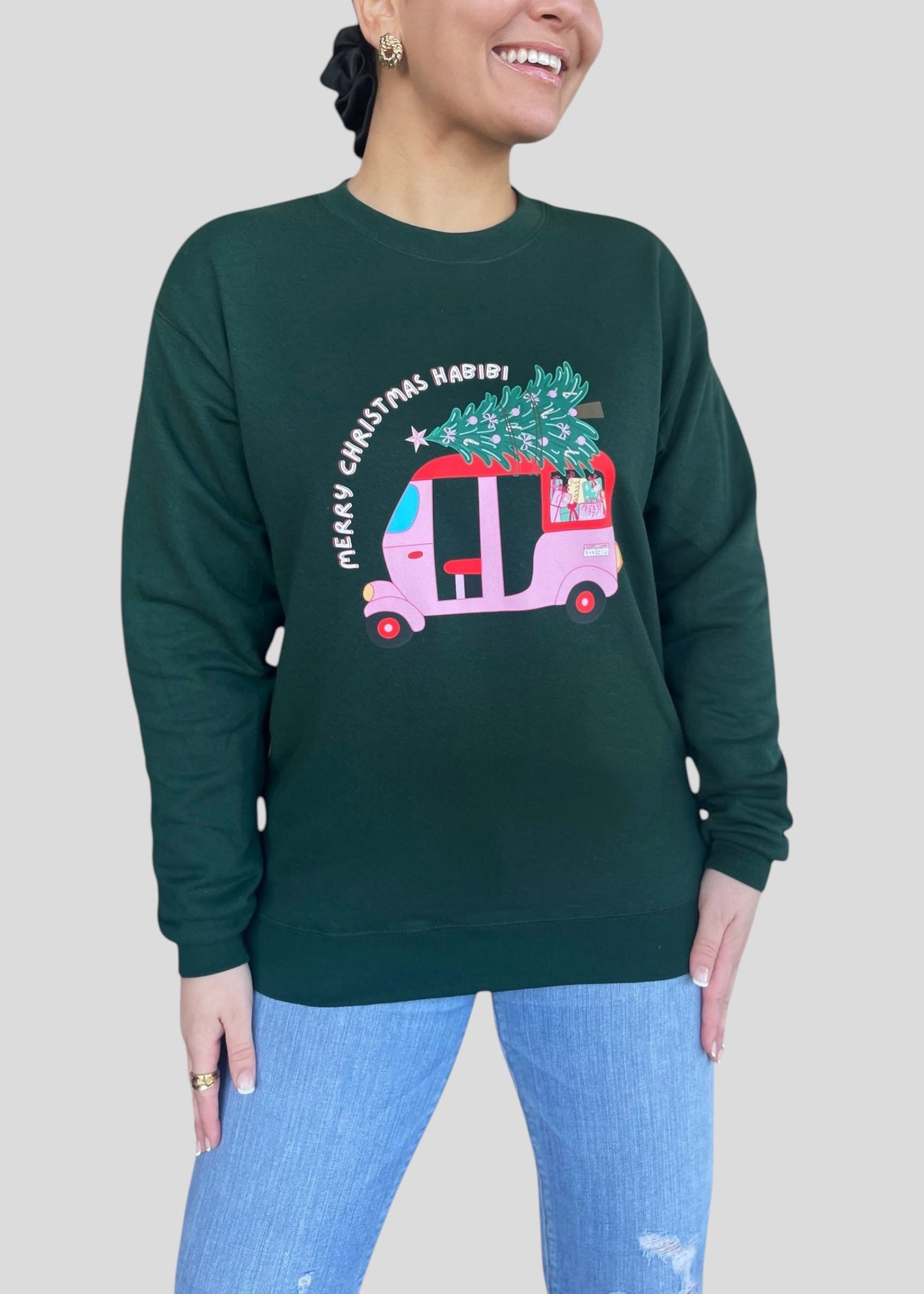 Merry Christmas Habibi Tuk Tuk Sweatshirts