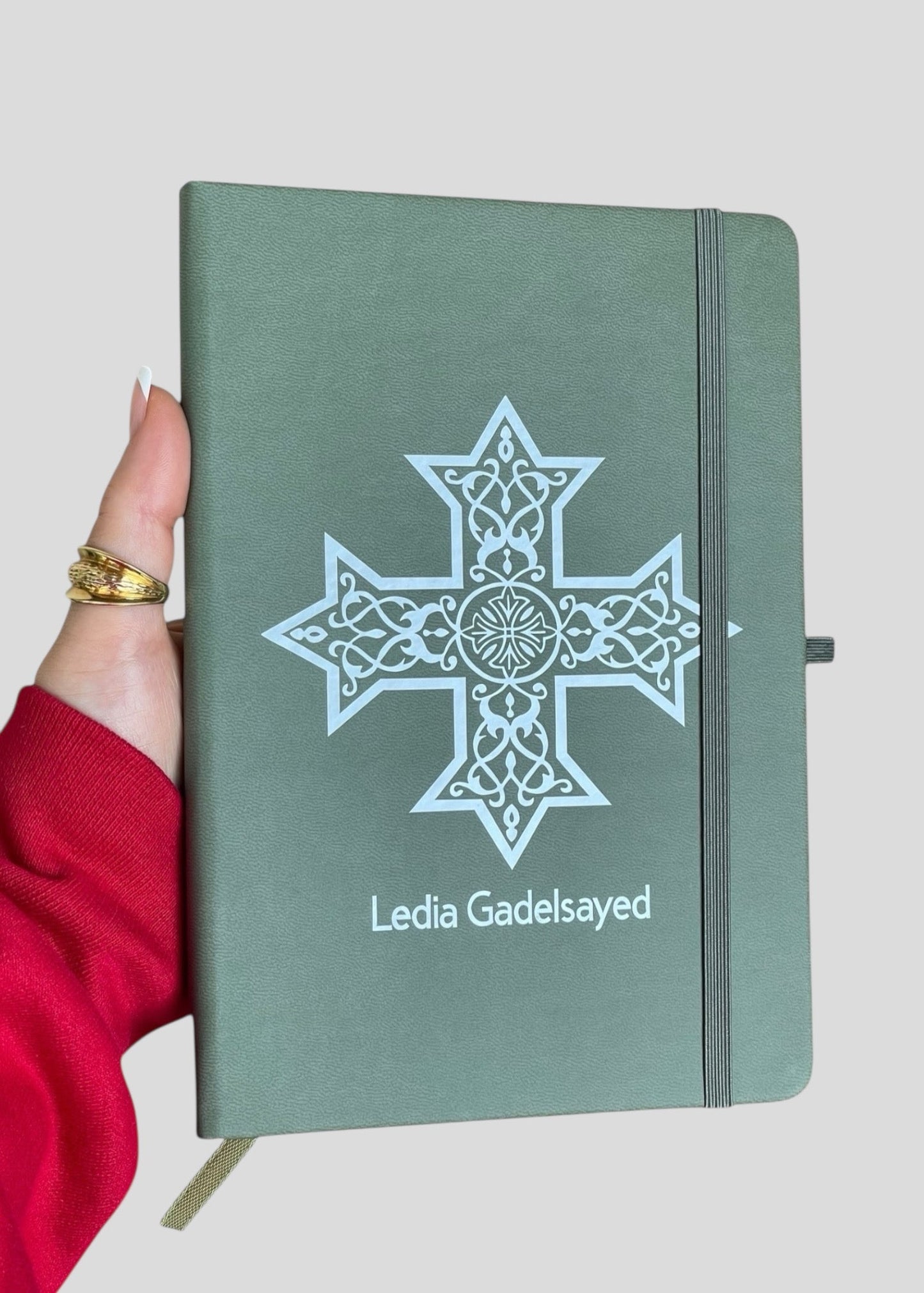 Limited Edition Christmas Customizable Coptic Cross Journals [Textured]