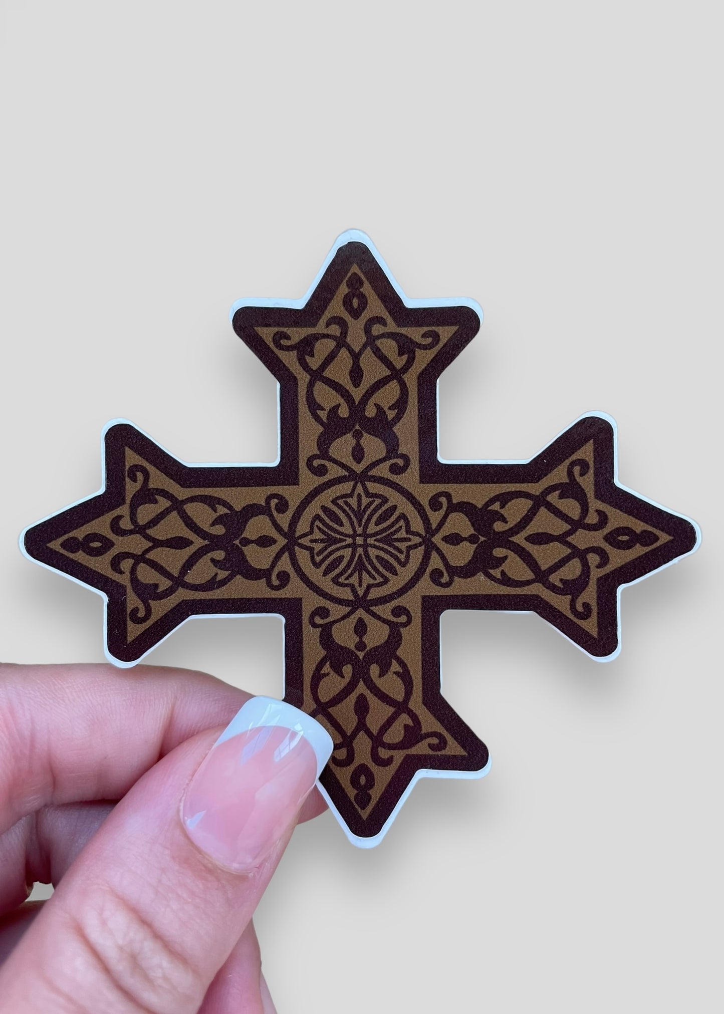 Coptic Cross Vinyl Sticker