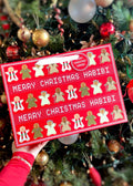 Merry Christmas Habibi Gingerbread Men in Galabeyas Luxury Gift Bag
