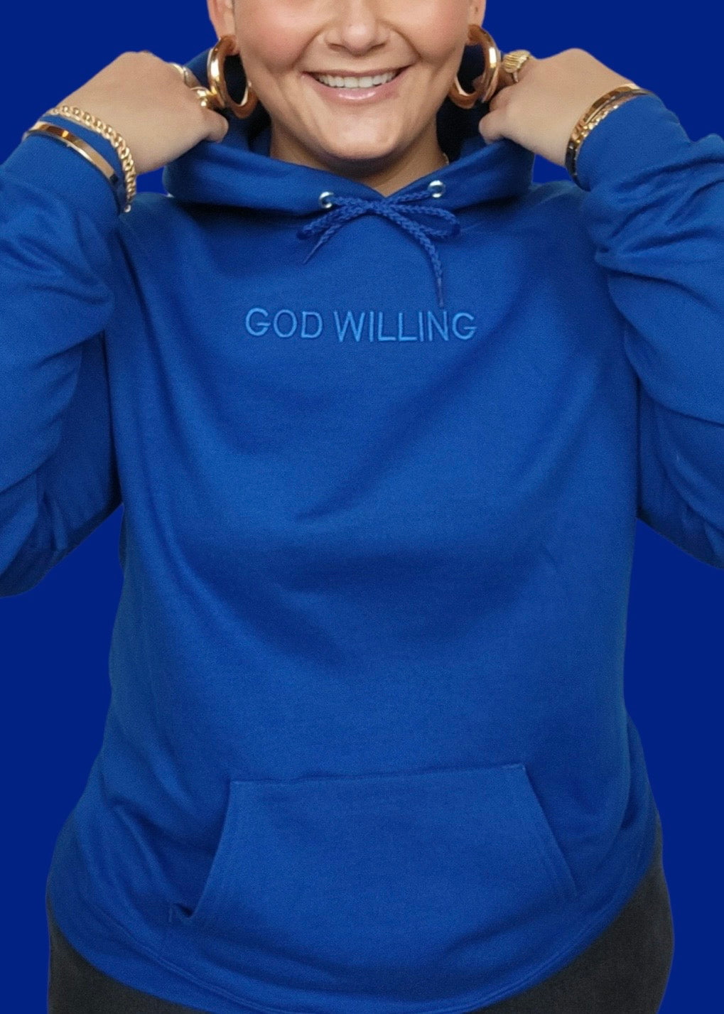 Embroidered God Willing Sweatshirts