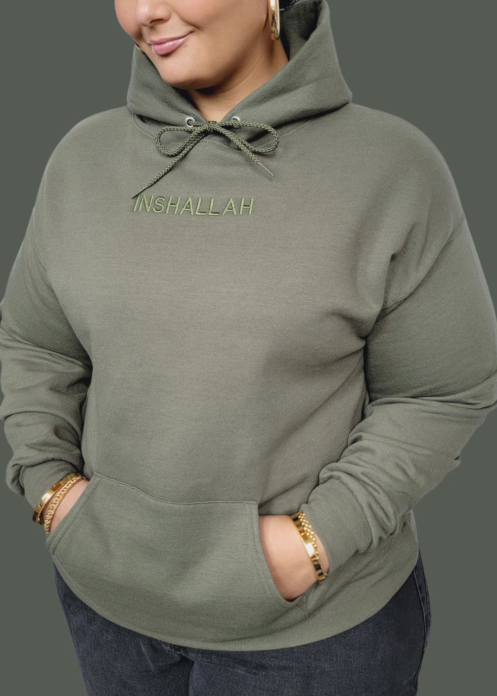 Embroidered Inshallah Sweatshirts