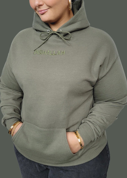 Embroidered Inshallah Sweatshirts