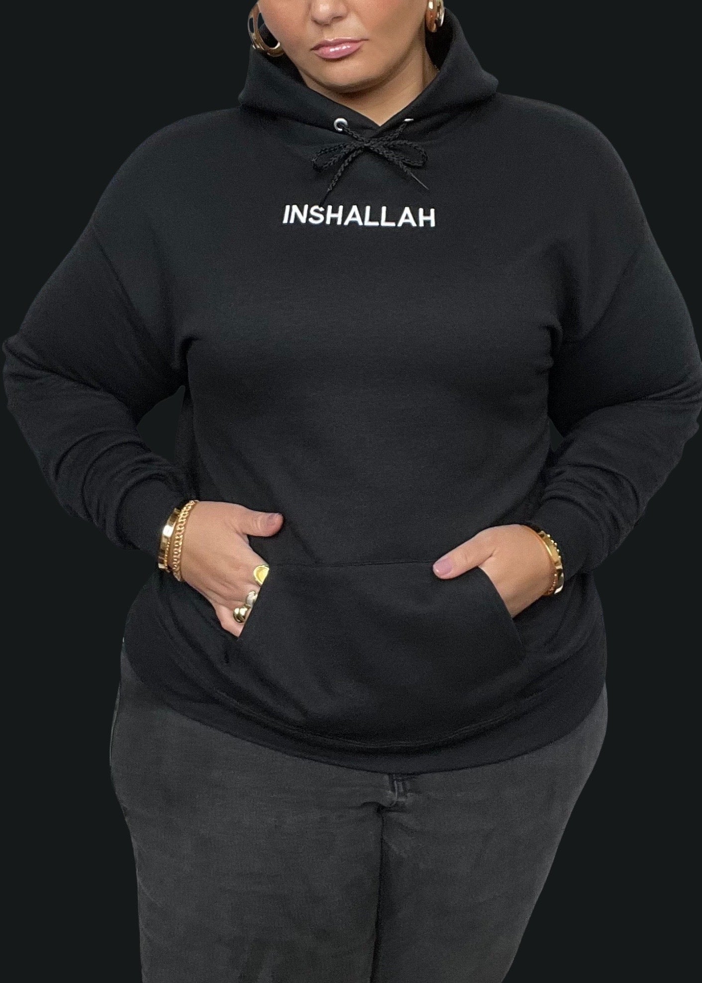 Embroidered Inshallah Sweatshirts