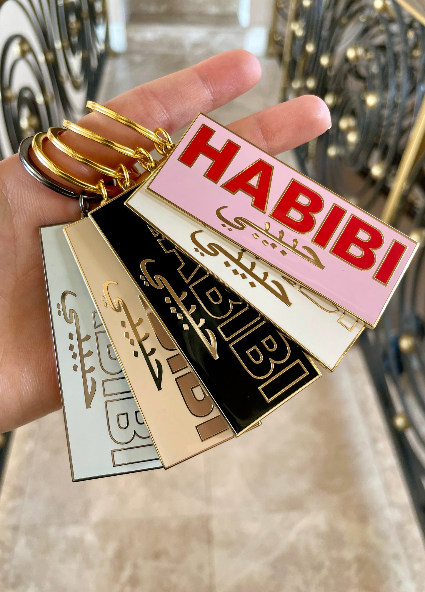 Hard Enamel Habibi Keychains