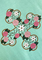 Wholesale Box- Printed Floral Coptic Cross Tee