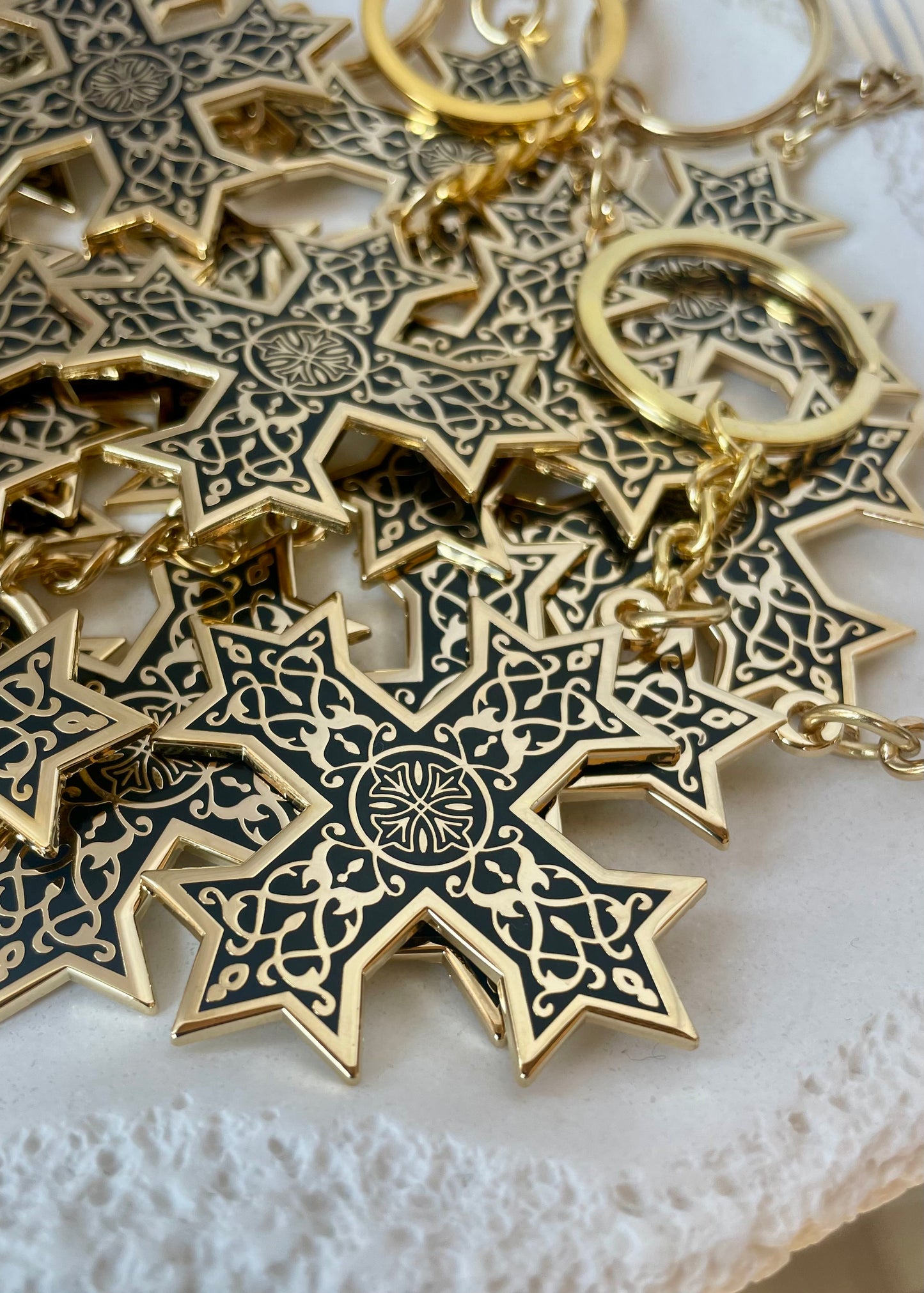 Hard Enamel Coptic Cross Keychains