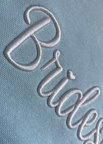 3D Embroidered Bridesmaid Crewnecks