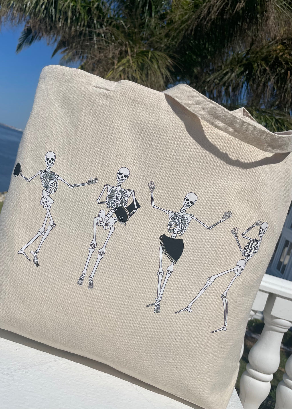 Belly Dancing Skeletons Jumbo Tote