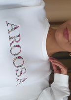 Embroidered Floral Aroosa [Bride] Crewneck