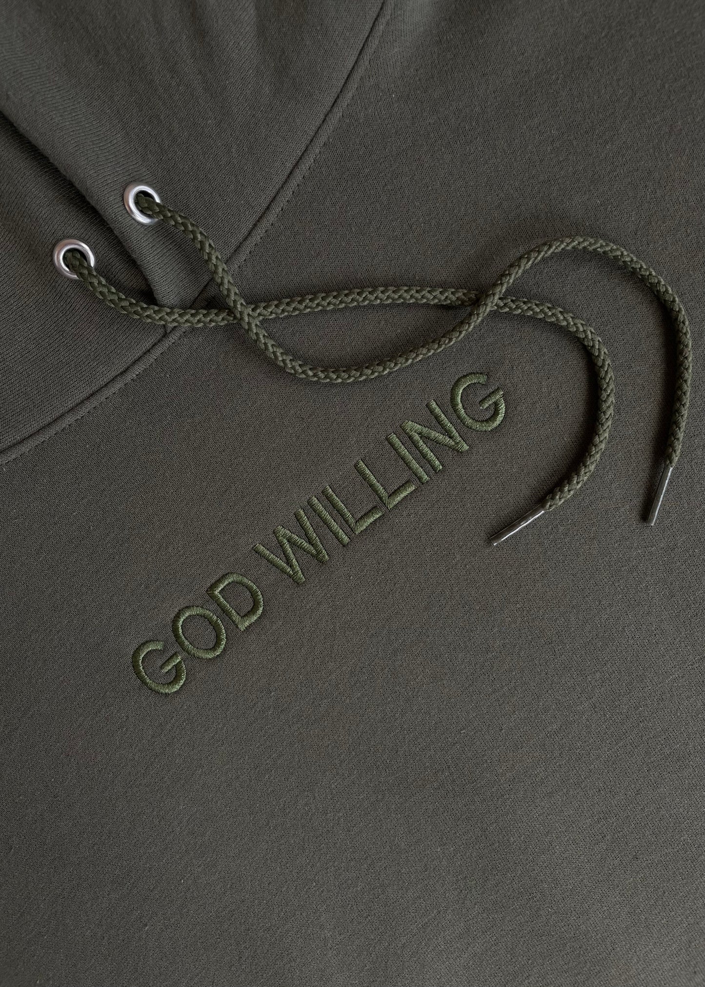 Embroidered God Willing Sweatshirts