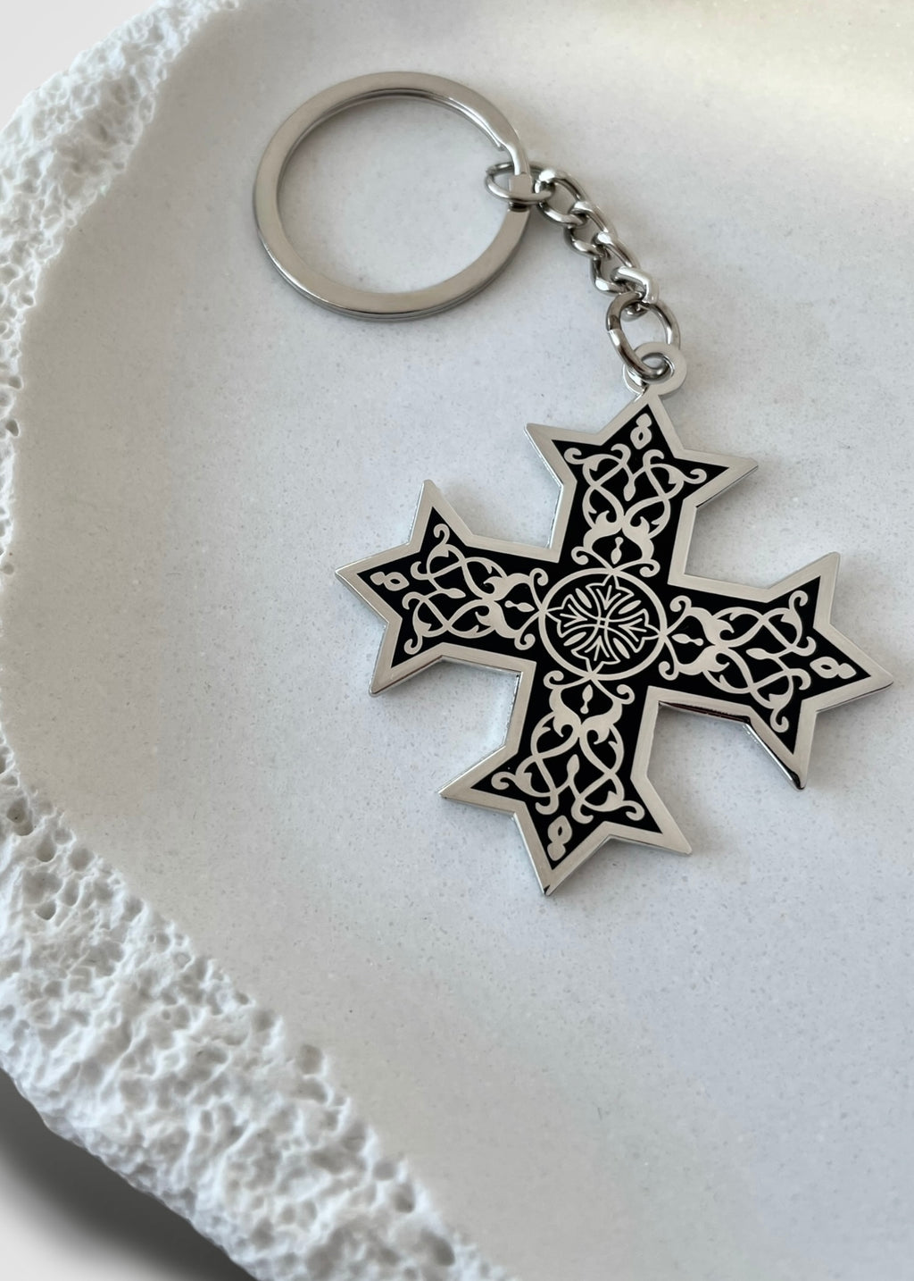Double-Sided Classic Coptic Cross Keychains