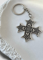 Double-Sided Classic Coptic Cross Keychains