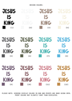 [CUSTOMIZABLE] Dyed Jesus is King Tees