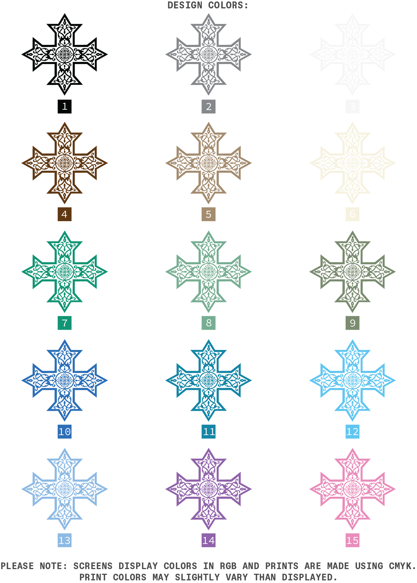 [CUSTOMIZABLE] Classic Coptic Cross Tees