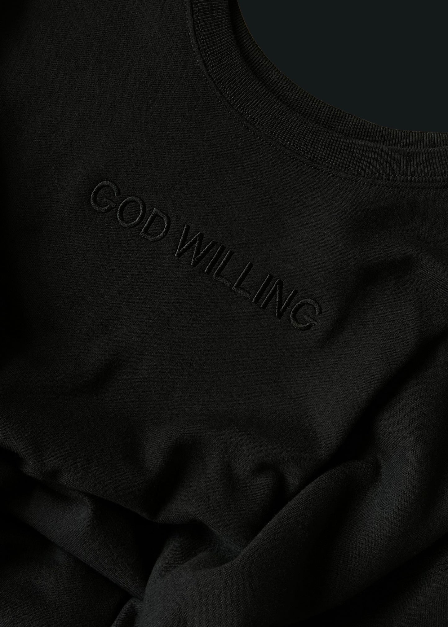 Embroidered God Willing Sweatshirts