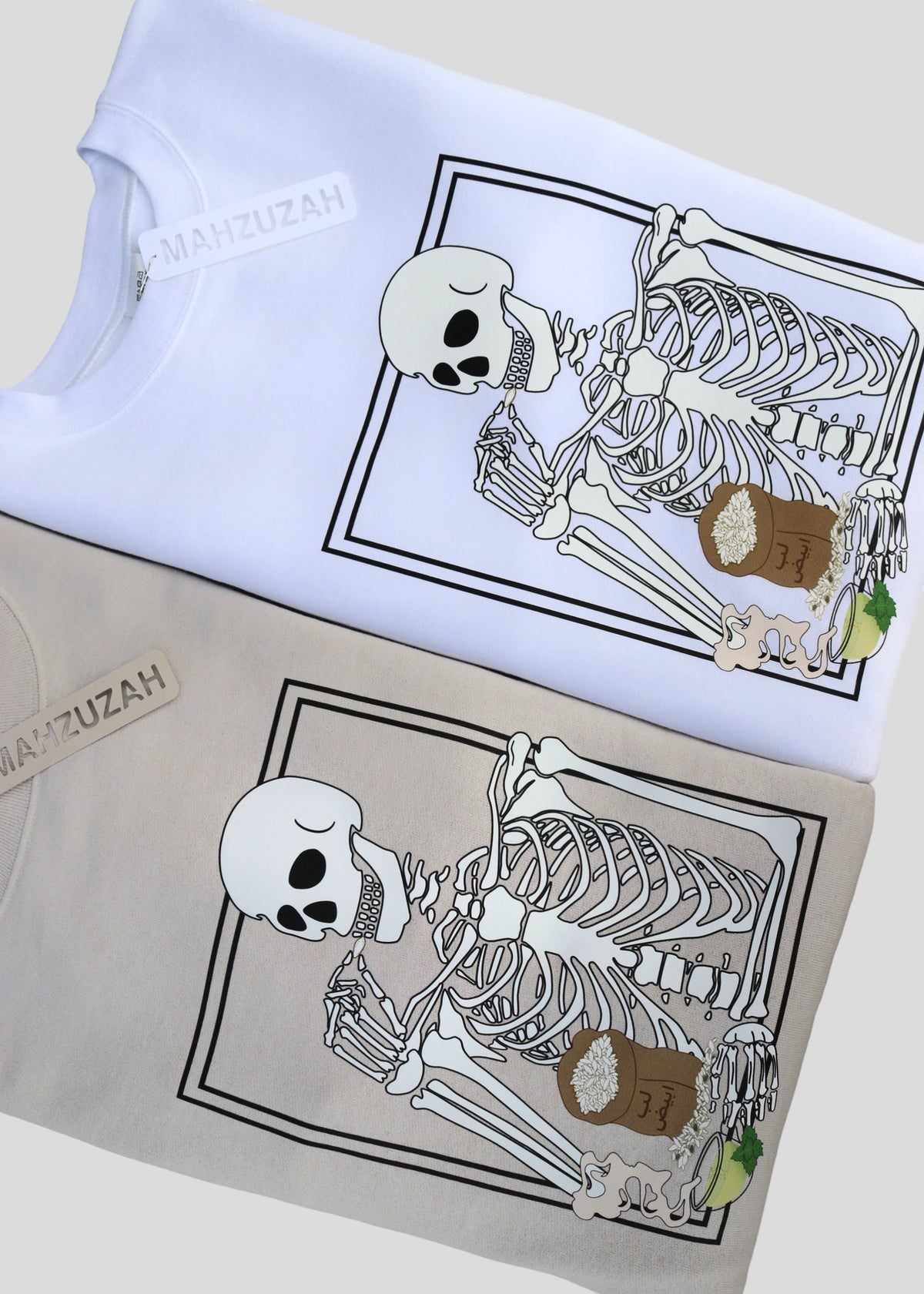 [READY TO SHP] Skeleton Eating Lib (Pumpkin Seeds) Sweatshirts
