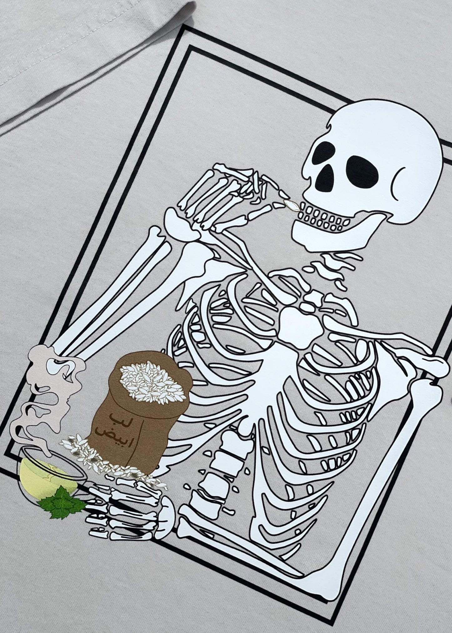 Skeleton Eating Lib (Pumpkin Seeds) T- Shirts