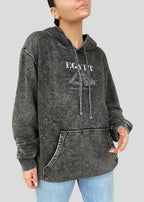 Embroidered Mineral Wash Egypt- Oum El Donia Hoodies