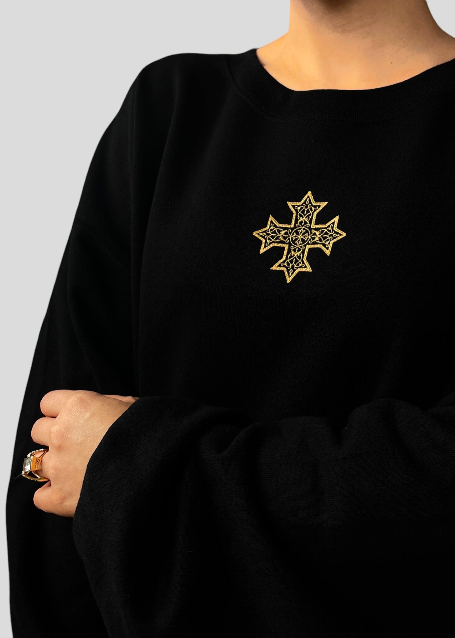 [DEAL SWEATSHIRT] Embroidered Coptic Cross *Christmas Edition* Sweatshirts