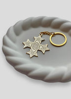 Single-Sided Classic Coptic Cross Keychains