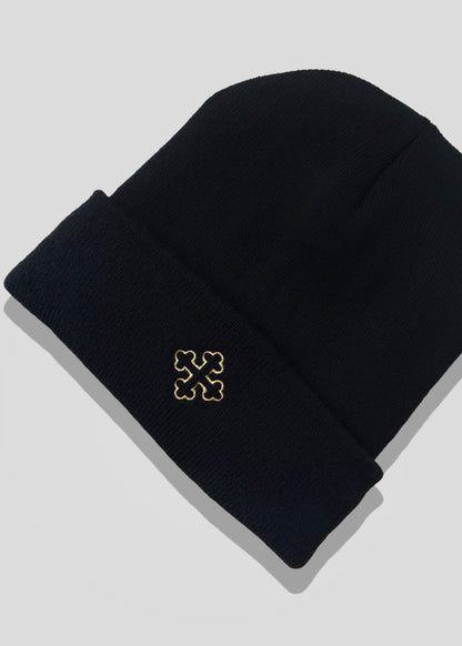 Coptic Cross Knit Sherpa Lined Beanie