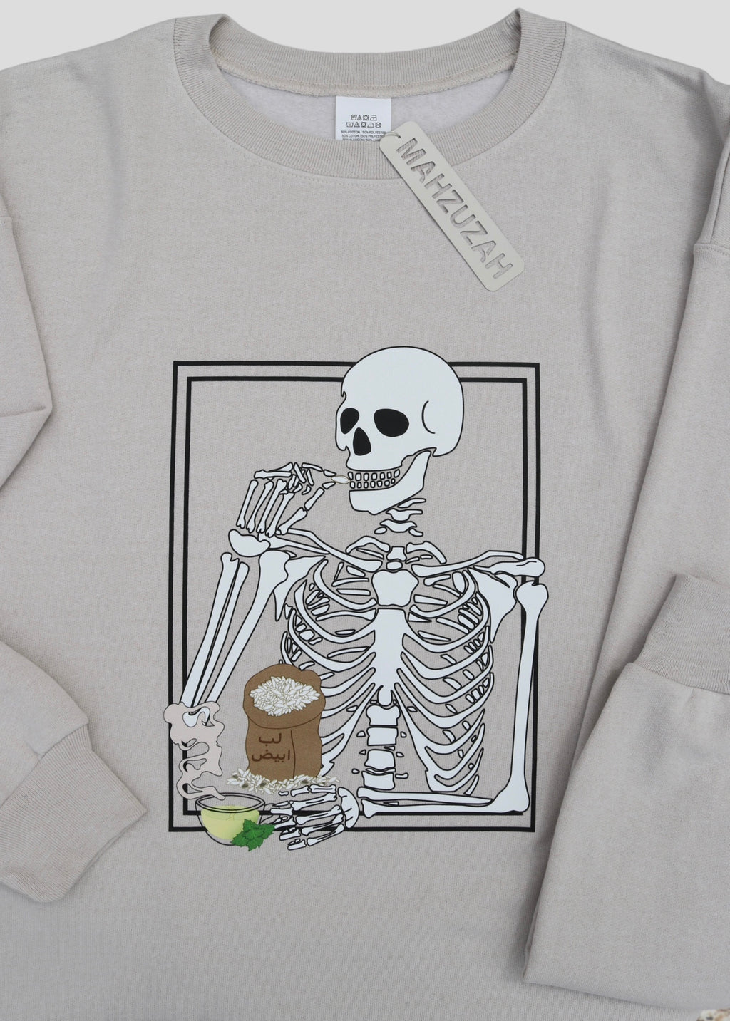 [READY TO SHP] Skeleton Eating Lib (Pumpkin Seeds) Sweatshirts