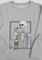 [READY TO SHP] Skeleton Eating Lib (Pumpkin Seeds) Sweatshirts