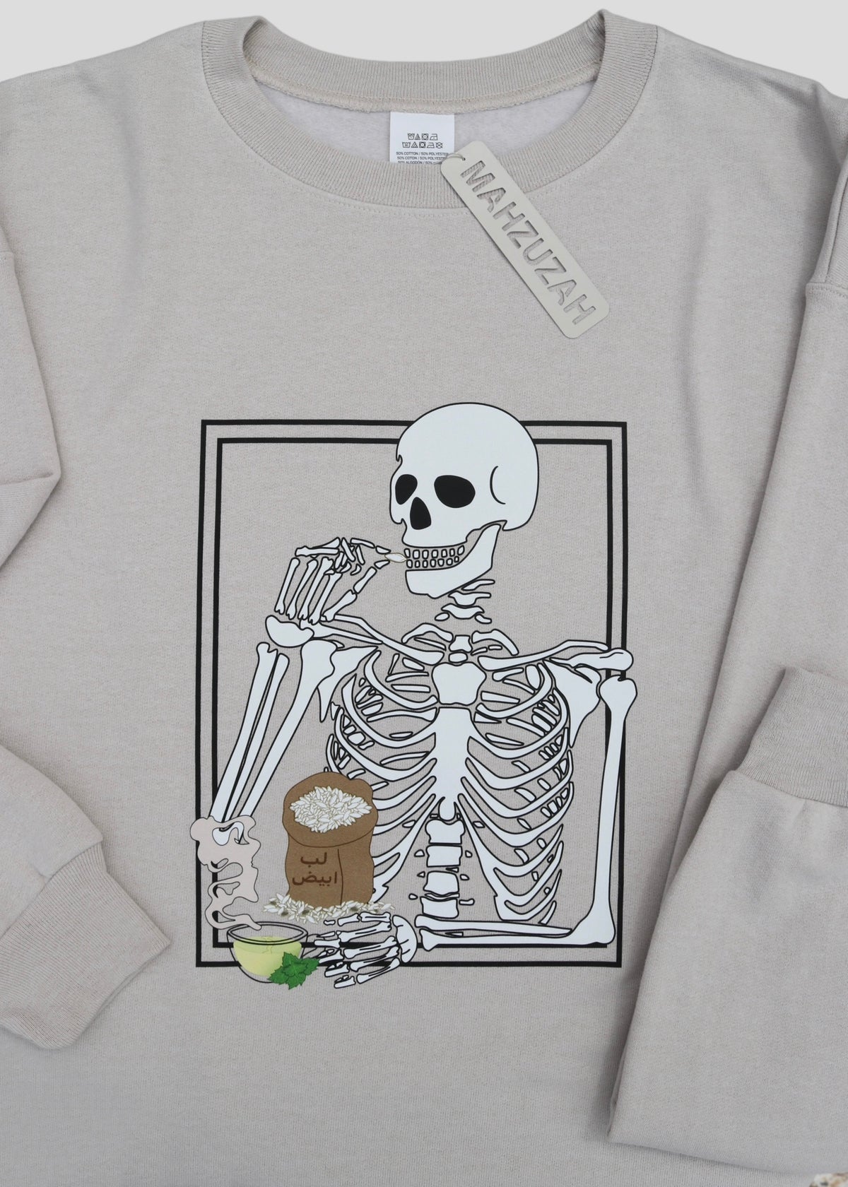 [READY TO SHP] Skeleton Eating Lib (Pumpkin Seeds) Sweatshirts