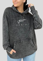Embroidered Mineral Wash Habibi - Hoodie