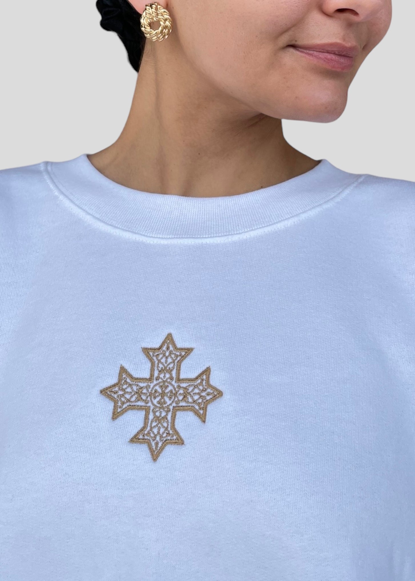 [DEAL SWEATSHIRT] Embroidered Coptic Cross *Christmas Edition* Sweatshirts