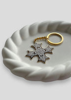Single-Sided Classic Coptic Cross Keychains