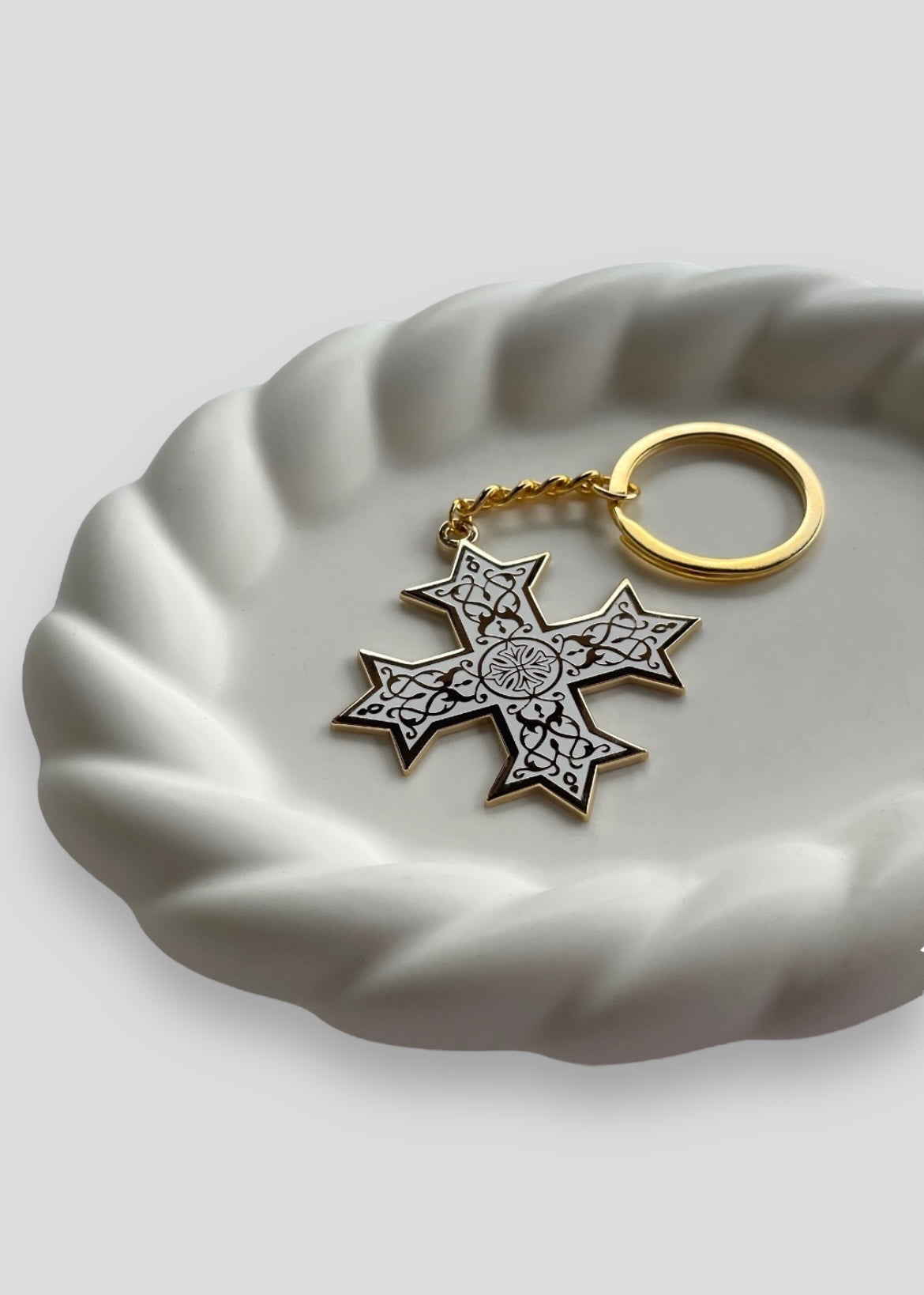 Single-Sided Classic Coptic Cross Keychains