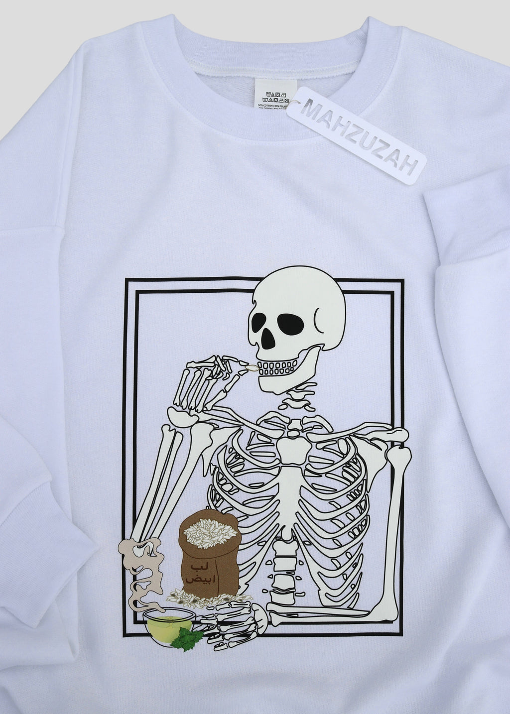[READY TO SHP] Skeleton Eating Lib (Pumpkin Seeds) Sweatshirts