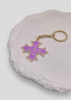 Single-Sided Classic Coptic Cross Keychains