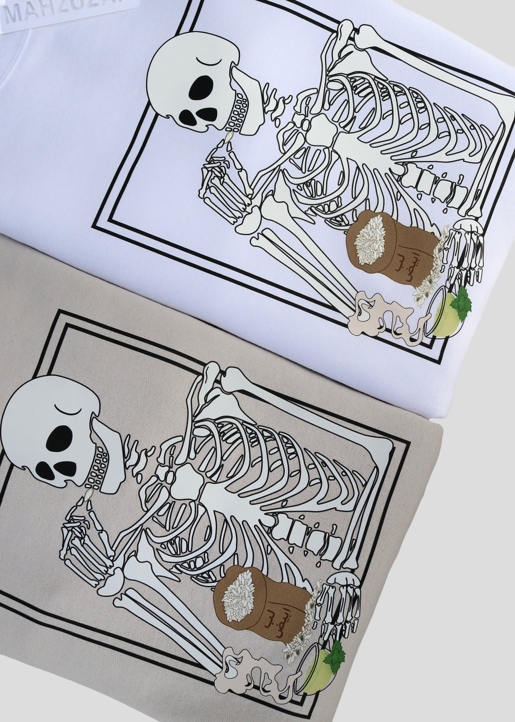 [READY TO SHP] Skeleton Eating Lib (Pumpkin Seeds) Sweatshirts