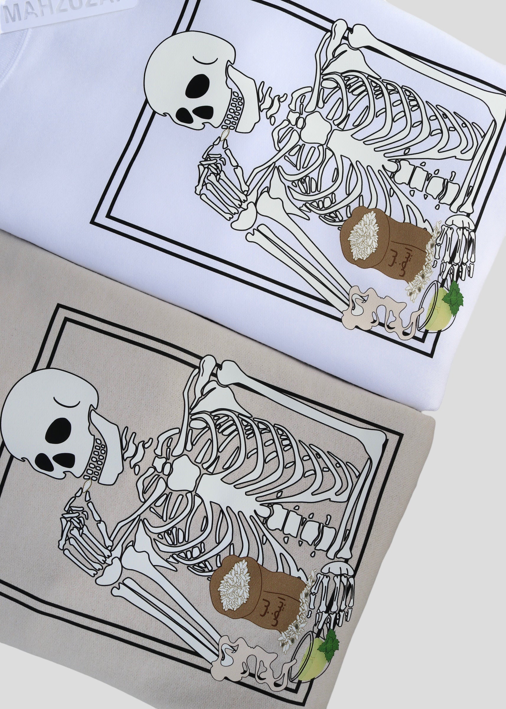 [READY TO SHP] Skeleton Eating Lib (Pumpkin Seeds) Sweatshirts