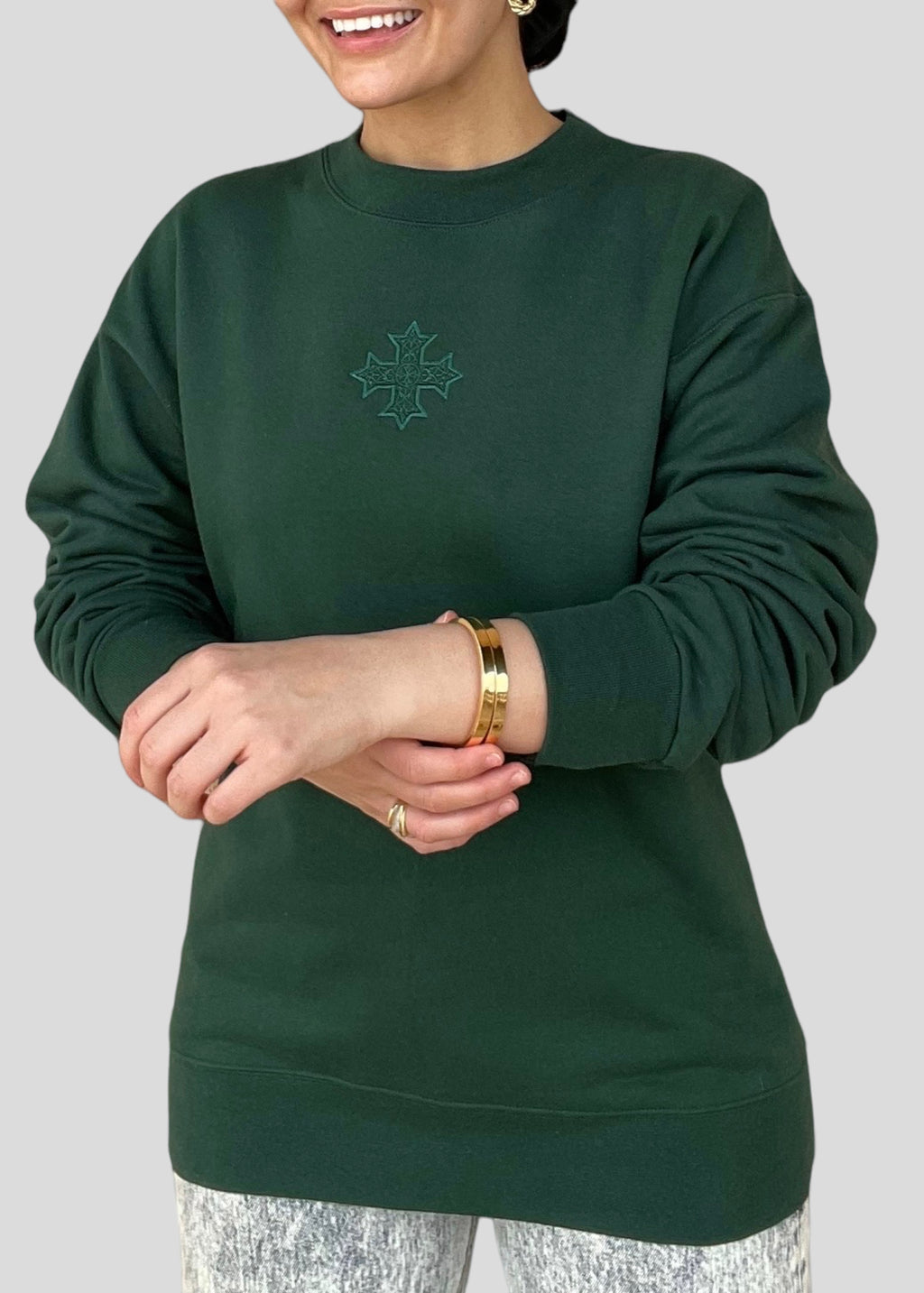 [DEAL SWEATSHIRT] Embroidered Coptic Cross *Christmas Edition* Sweatshirts