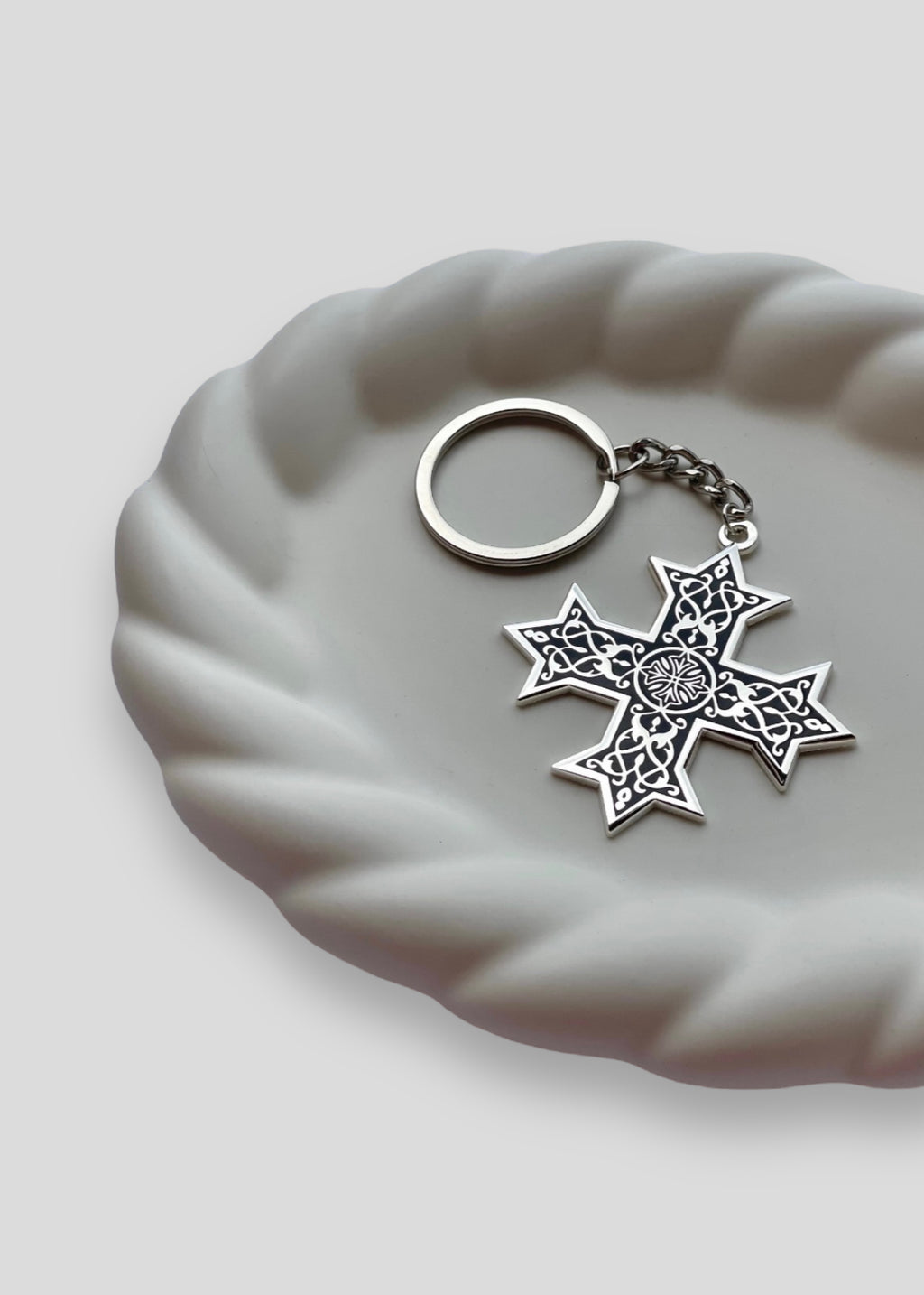 Single-Sided Classic Coptic Cross Keychains