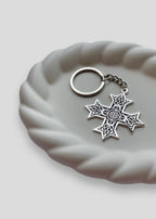 Single-Sided Classic Coptic Cross Keychains
