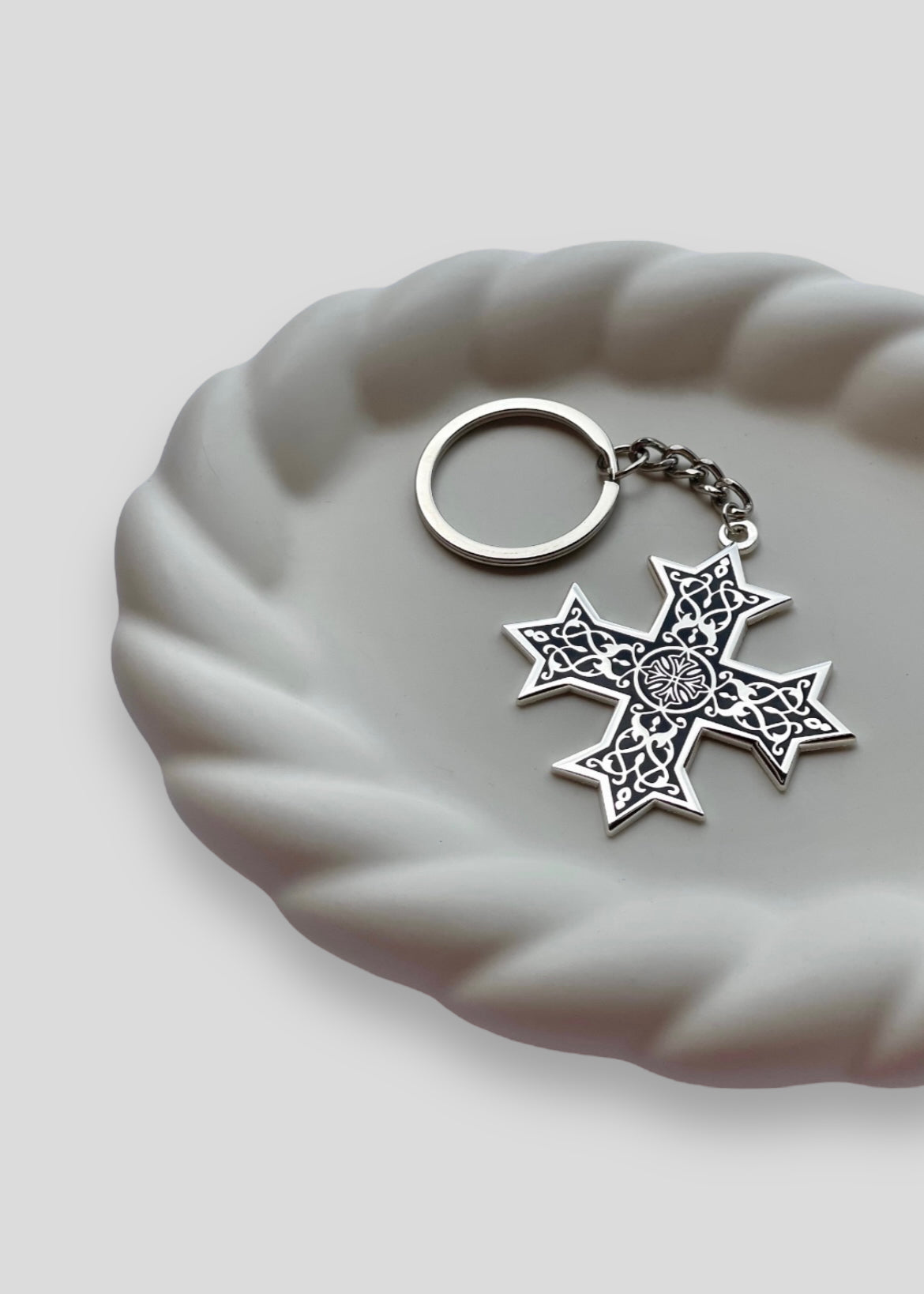 Single-Sided Classic Coptic Cross Keychains