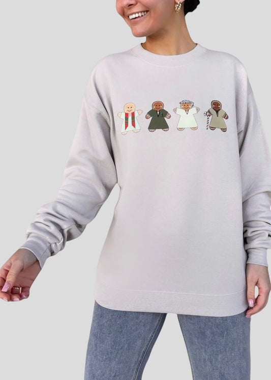 Gingerbread Men in Galabeyas Sweatshirts