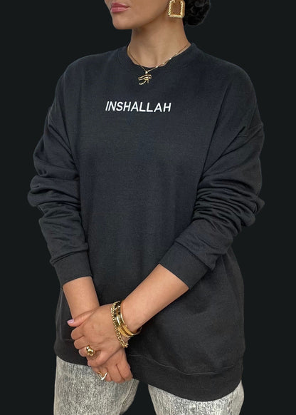 [READY TO SHIP] Embroidered Inshallah Sweatshirts