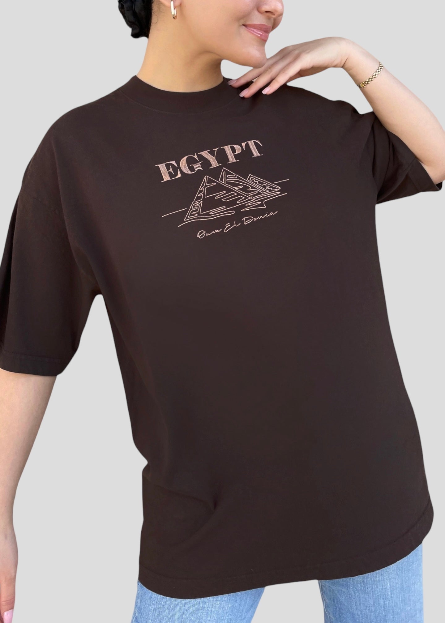 Embroidered Egypt- Oum El Donia T-Shirt