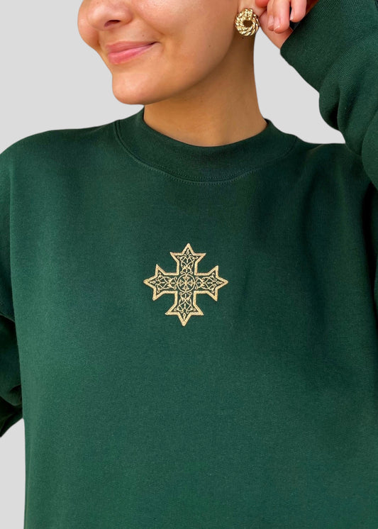 Embroidered Coptic Cross *Christmas Edition* Sweatshirts