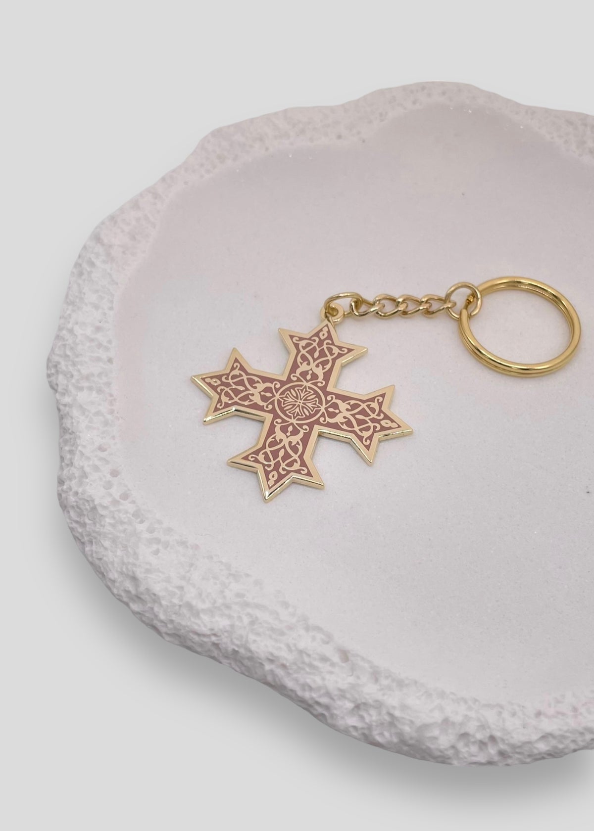 Single-Sided Classic Coptic Cross Keychains